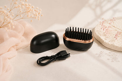 ELECTRIC HAIR STRAIGHTENER BRUSH
