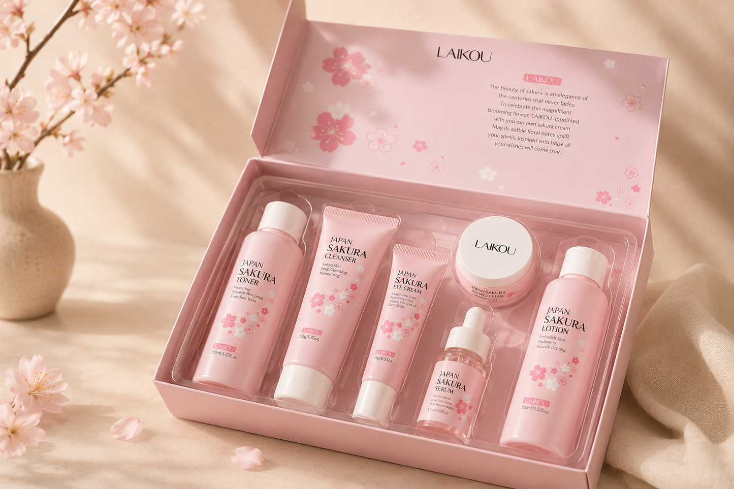 LAIKOU Japan Sakura Skincare Set