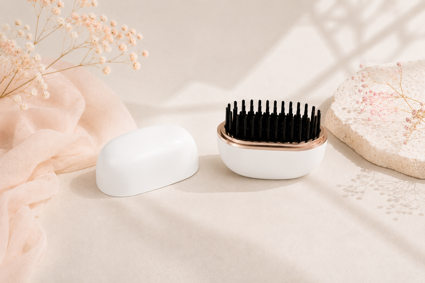 ELECTRIC HAIR STRAIGHTENER BRUSH